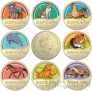 Австралия набор 8 монет 1 доллар 2021 Королевское общество защиты животных