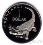 Гайана 1 доллар 1977 Крокодил