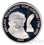 Бенин 500 франков 2005 Иоганн Вольфганг фон Гёте