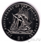 Либерия 1 доллар 1995 Корабль Мейфлауэр
