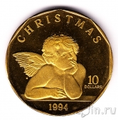 Маршалловы острова 10 долларов 1994 Рождество