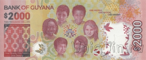 Гайана 2000 долларов 2021 (2022) 55 лет независимости