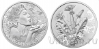 Австрия 10 евро 2022 Одуванчик (серебро)