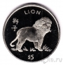 Либерия 5 долларов 1997 Лев