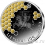 Литва 10 евро 2020 Пчеловодство