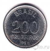 Бразилия 200 крузейро 1986