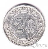 Маврикий 20 центов 1899