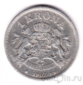 Швеция 1 крона 1907