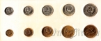 Годовой набор монет СССР 1968 года ЛМД в запайке