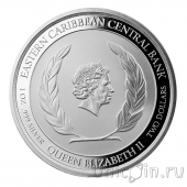 Восточно-Карибские Территории 2 доллара 2021 Сент-Китс и Невис