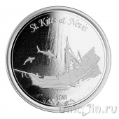 Восточно-Карибские Территории 2 доллара 2021 Сент-Китс и Невис