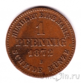 Мекленбург-Шверин 1 пфенниг 1872