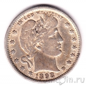 США 25 центов 1898