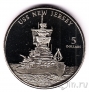 Маршалловы острова 5 долларов 1998 Линкор USS New Jersey