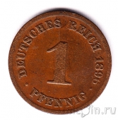 Германская Империя 1 пфенниг 1896 (D)