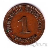 Германская Империя 1 пфенниг 1900 (F)