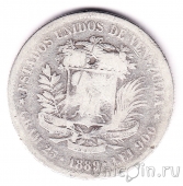 Венесуэла 5 боливаров 1889