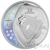 Канада 25 долларов 2008 Олимпиада в Ванкувере. Бобслей