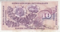 Швейцария 10 франков 1977