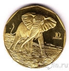 Маршалловы острова 10 долларов 1997 Слон