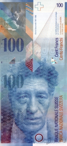 Швейцария 100 франков 2007
