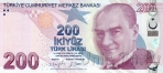 Турция 200 лир 2009 (2022)