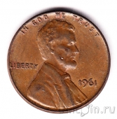 США 1 цент 1961