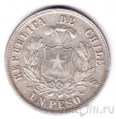 Чили 1 песо 1877