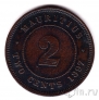 Маврикий 2 цента 1897