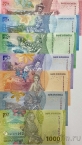 Индонезия набор 7 банкнот 2022