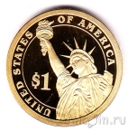 США 1 доллар 2007 №02 Джон Адамс (proof)