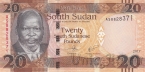 Южный Судан 20 фунтов 2017
