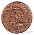 Новая Каледония 100 франков 1992