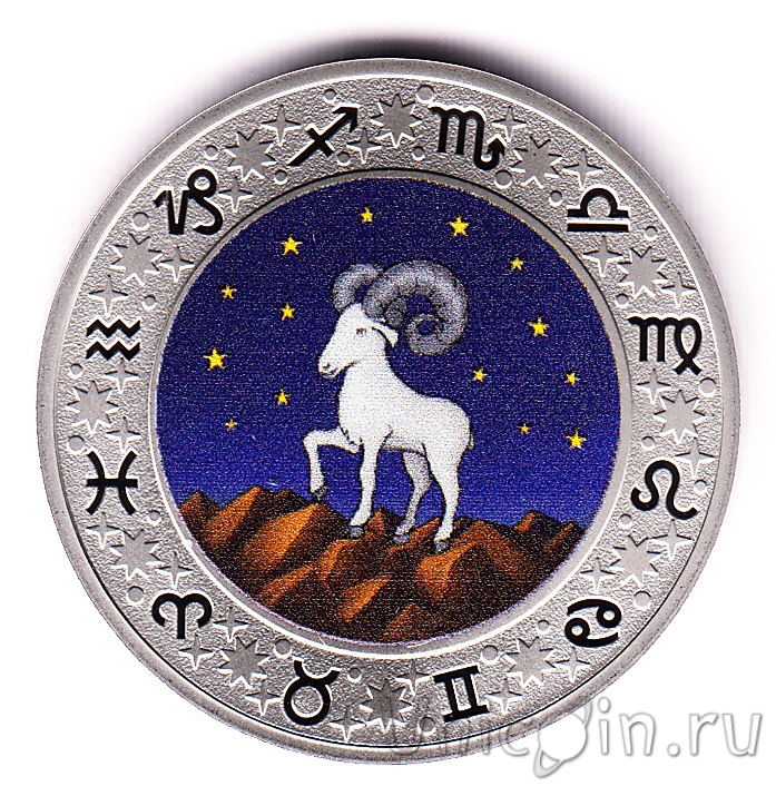 Жетон СПМД серии "Знаки зодиака"- Овен. Интернет-магазин монет UniCoin