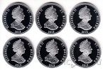 Остров Святой Елены набор 6 монет 2013 Жизнь Наполеона