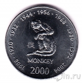 Сомали 10 шиллингов 2000 Год обезьяны