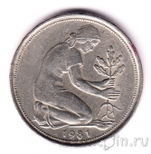 Германия 50 пфеннигов 1981 (F)