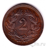 Швейцария 2 раппена 1912