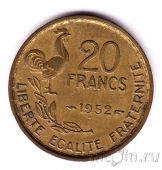 Франция 20 франков 1952