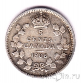 Канада 5 центов 1906