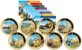Австралия набор 8 монет 1 доллар 2009 Территории