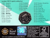 Великобритания 50 пенсов 2011 Бокс (в карте)