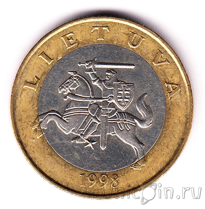 Литва 2 лита 1998. Интернет-магазин монет UniCoin