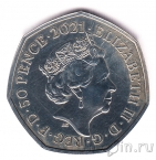 Великобритания 50 пенсов 2021 100 лет открытию инсулина