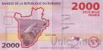 Бурунди 2000 франков 2018	