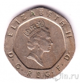 Великобритания 20 пенсов 1988