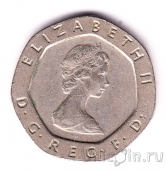 Великобритания 20 пенсов 1983