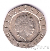 Великобритания 20 пенсов 2000