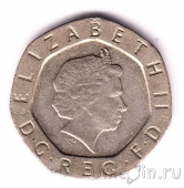 Великобритания 20 пенсов 2001