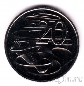 Австралия 20 центов 2010